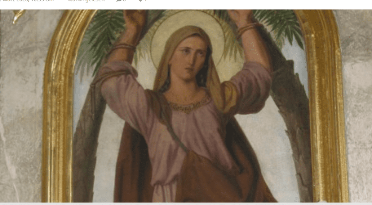 Azi este ziua Sfintei Corona. Este protectoarea oamenilor afectați de boli