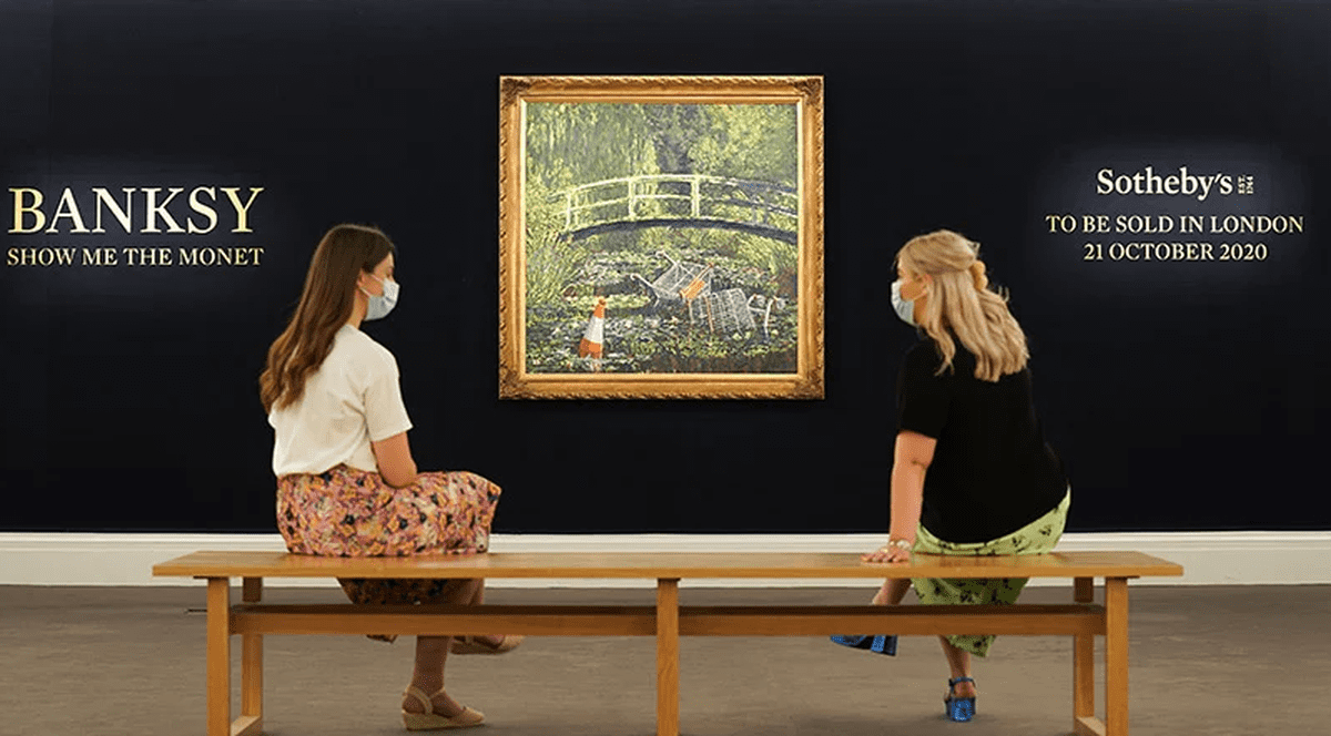 Un tablou de Banksy, scos la licitație pentru 5.450.000 de euro. Care este cea mai scumpă lucrare a artistului stradal