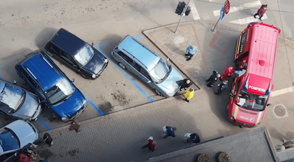 Accident Roman foto: Captură Video