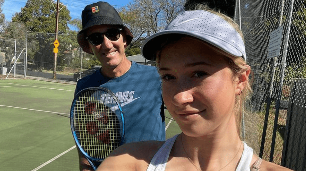 Darren Cahill, pe teren alături de noua sa elevă. Cum a reacționat Simona Halep
