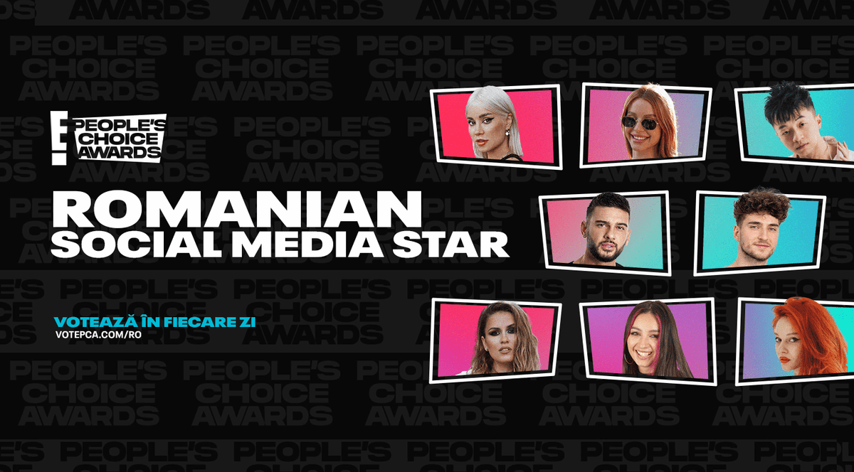 Cine va câștigă titlul "Romanian Social Media Star of 2021" la ediția de anul acesta a People's Choice Awards?
