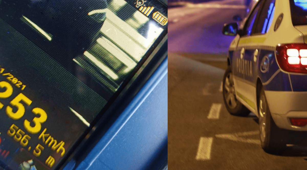 Ce amendă a primit un șofer român prins când gonea cu 253 km pe oră, pe autostradă