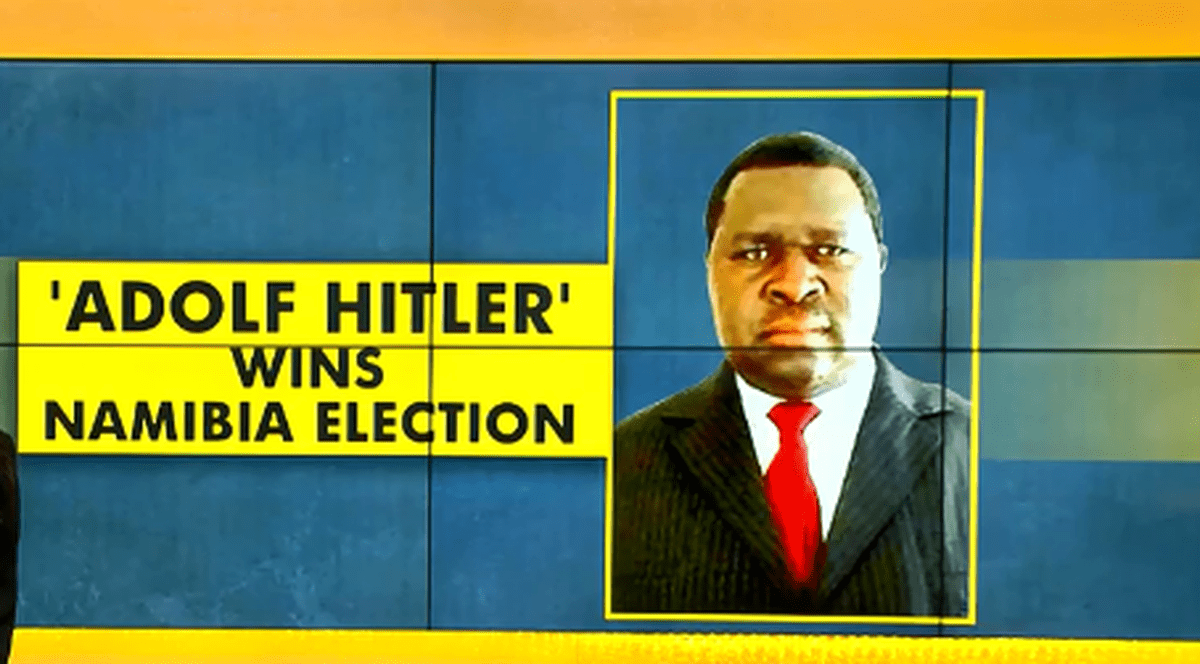 Politicianul namibian Adolf Hitler, obligat să lucreze de acasă din cauza unui focar de Covid la biroul său districtual