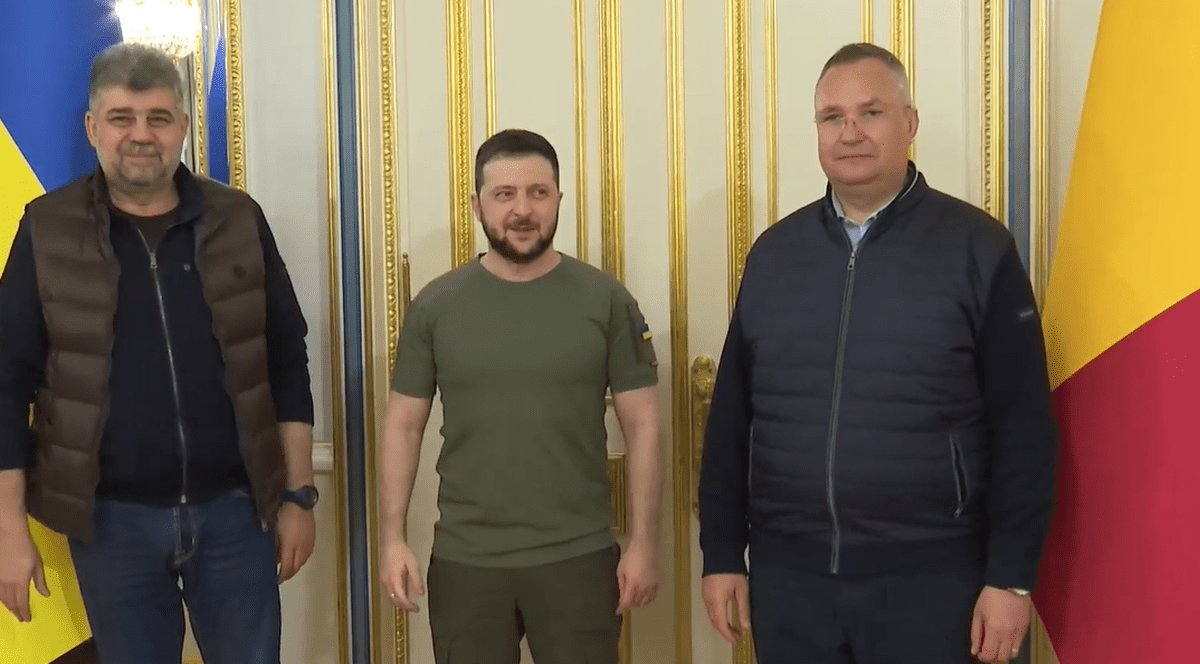 Ciucă și Ciolacu, vizită în Ucraina. Ce a postat Volodimir Zelenski pe Facebook, după întâlnirea cu oficialii români
