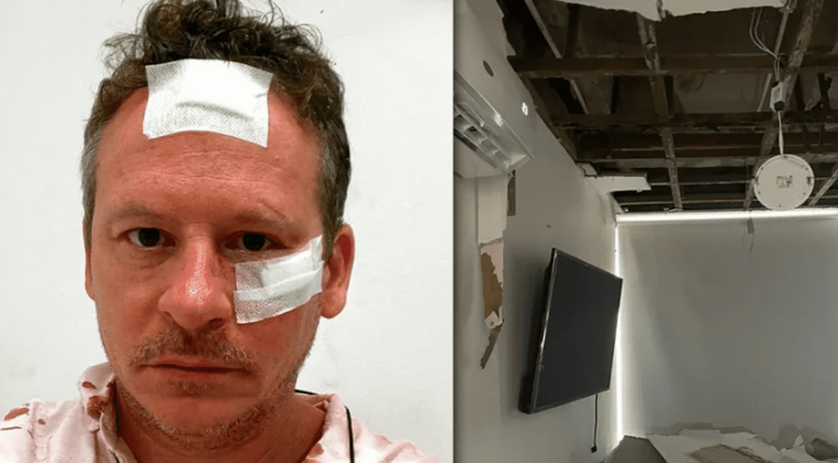 Vacanță de coșmar într-un apartament închiriat prin Airbnb: „Tavanul ne-a căzut în cap”