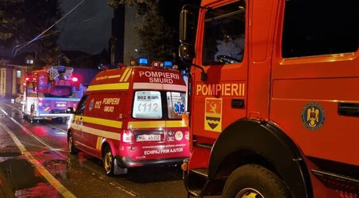 Incendiu la Spitalul de Copii din Timișoara. 42 de minori și 41 de părinți, evacuați în toiul nopții