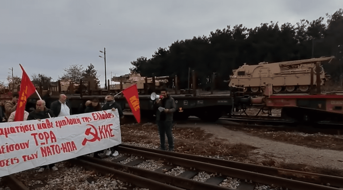 Protest al comuniștilor greci, după deraierea unui tren cu armament NATO: „Alexandroupolis este un port al popoarelor, nu o fortăreață a imperialiștilor”