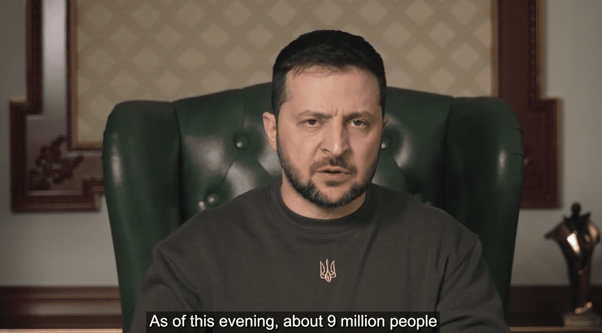 Zelenski: „Penuria de energie persistă, aproape 9 milioane de ucraineni sunt fără curent electric”. Ce se întâmplă pe front