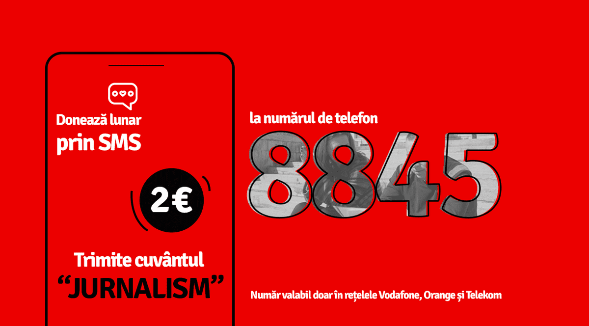 Sustine Libertatea prin SMS la 8845 cu textul JURNALISM