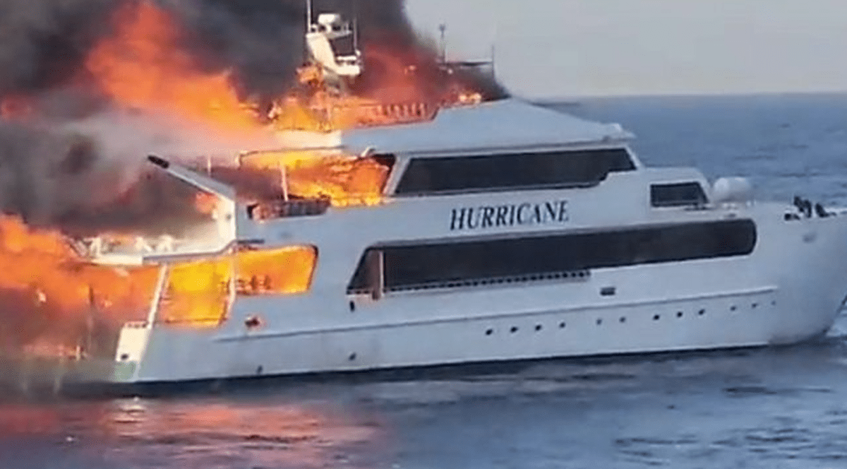 Trei britanici sunt dați dispăruți, după ce un iaht a luat foc în Marea Roșie, în largul coastelor Egiptului