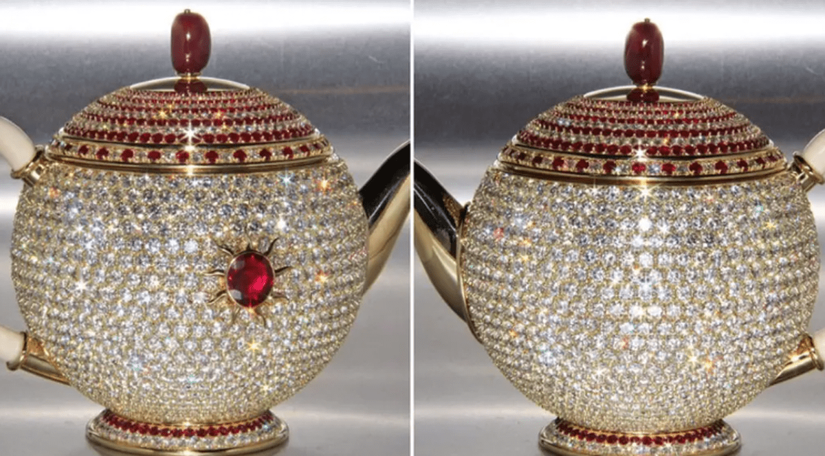 Cât costă cel mai scump ceainic din lume. Bijuteria a fost înscrisă în Cartea Recordurilor