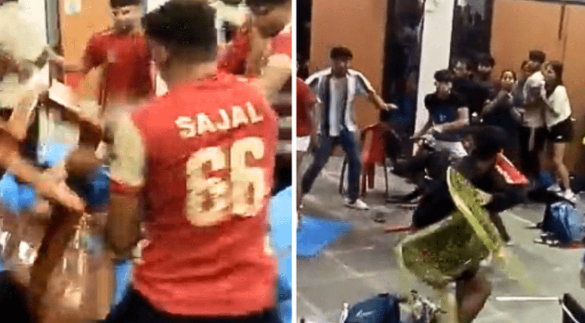 Bătaie nebună între două echipe studențești, după un joc desfășurat la o competiție sportivă pentru colegii, în India