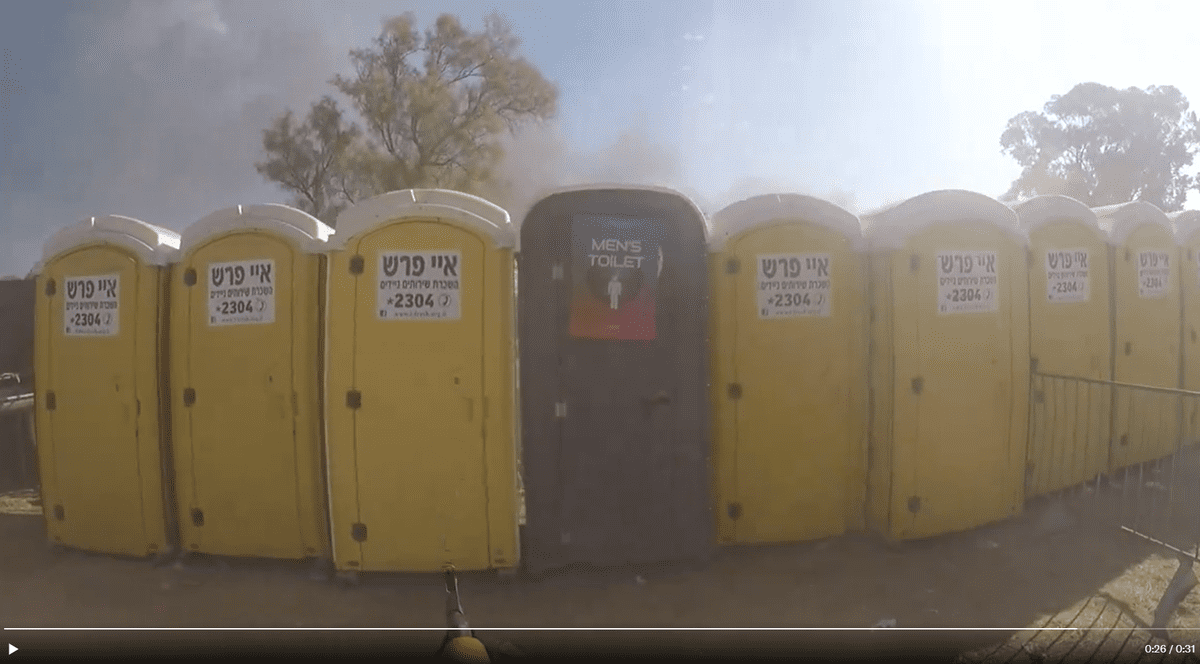 Noi imagini cu carnagiul de la festivalul din Israel: militanții Hamas au tras și în toaletele unde s-au ascuns oameni