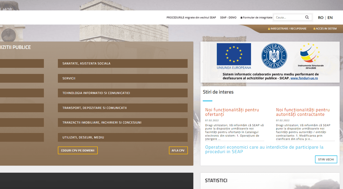 Sistemul Electronic de Achiziții Publice a picat, licitațiile cu termen limită în decembrie se amână pentru 2024