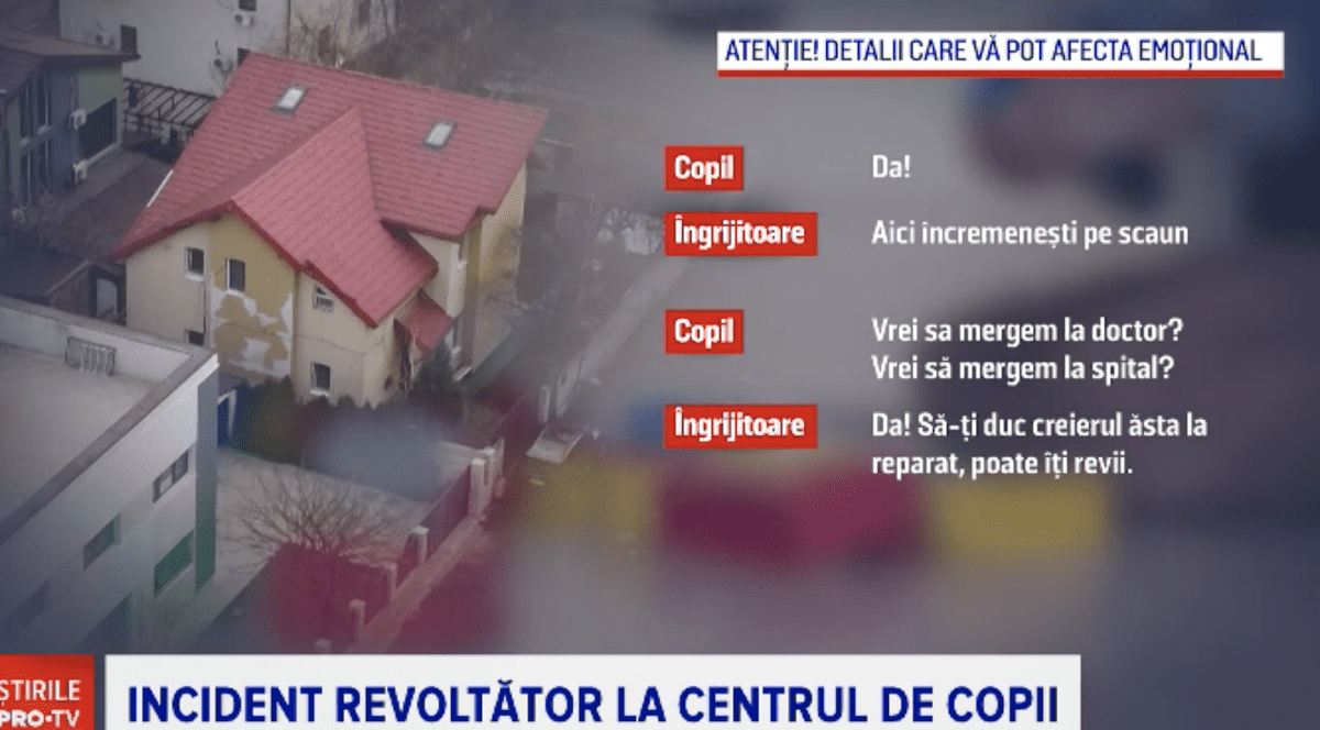 „Băi, vă crăp capul azi”. Educatoare de la o „grădiniță privată” din Popești-Leordeni, înregistrată în timp ce țipă și amenință copiii