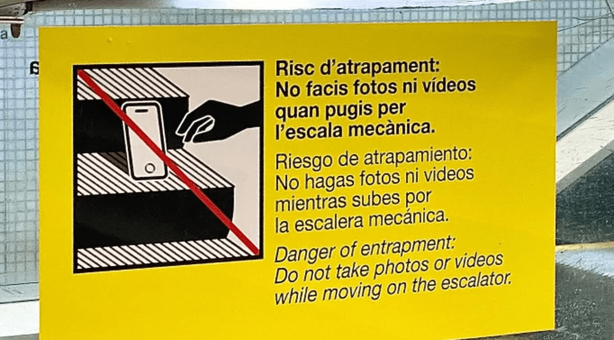 Autoritățile din Barcelona au interzis pozele și videoclipurile făcute de pe scările rulante ale stației de metrou Sagrada Familia. „Prea multe accidente”