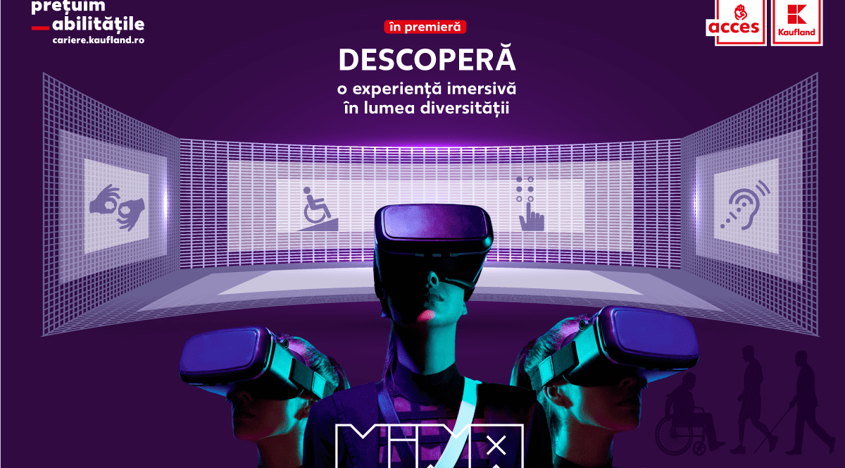 Kaufland România celebrează incluziunea persoanelor cu dizabilități printr-o experiență imersivă în lumea diversității, alături de MINA, Museum of Immersive New Art