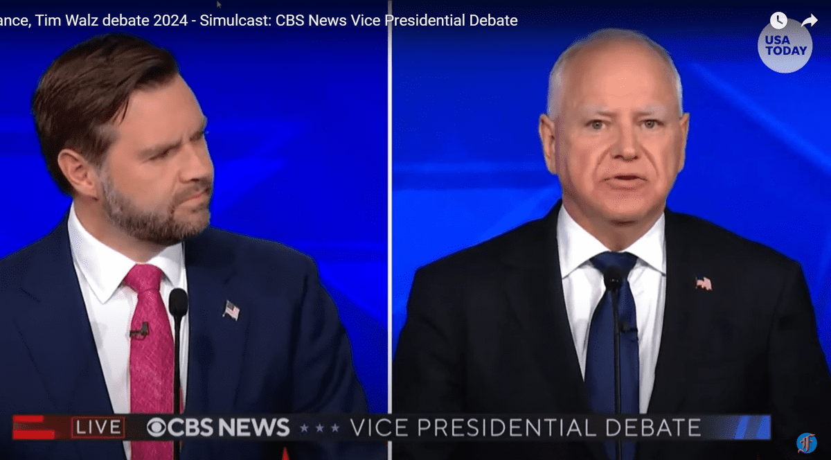 Duelul vicepreședinților SUA: dezbatere cu scântei între Tim Walz şi J.D. Vance. Prima și singura confruntare înainte de alegeri
