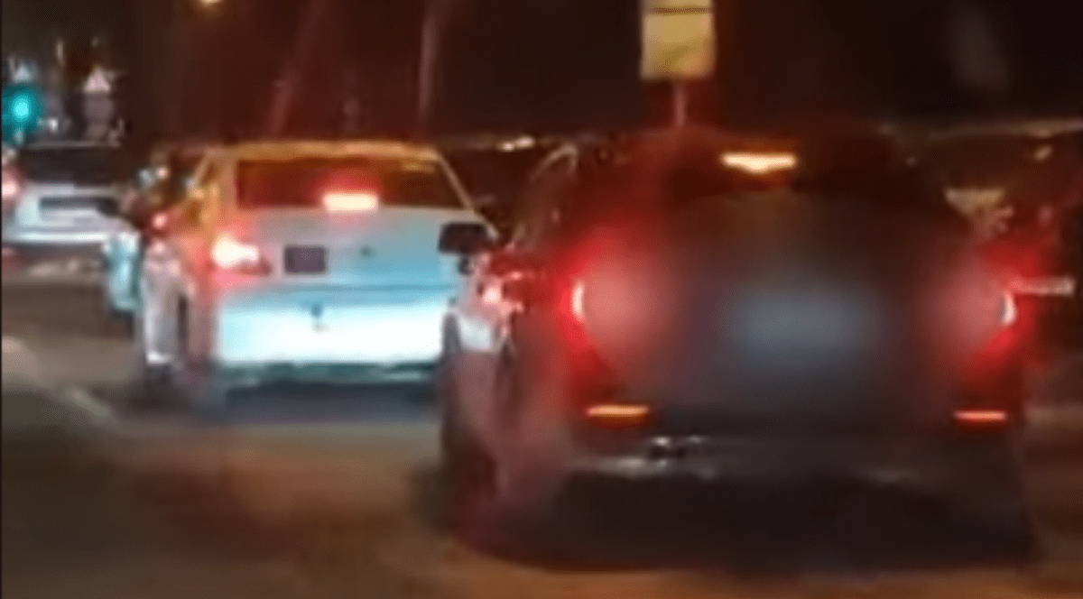 Imagine cu mașina condusă de șoferul băut din Timișoara.