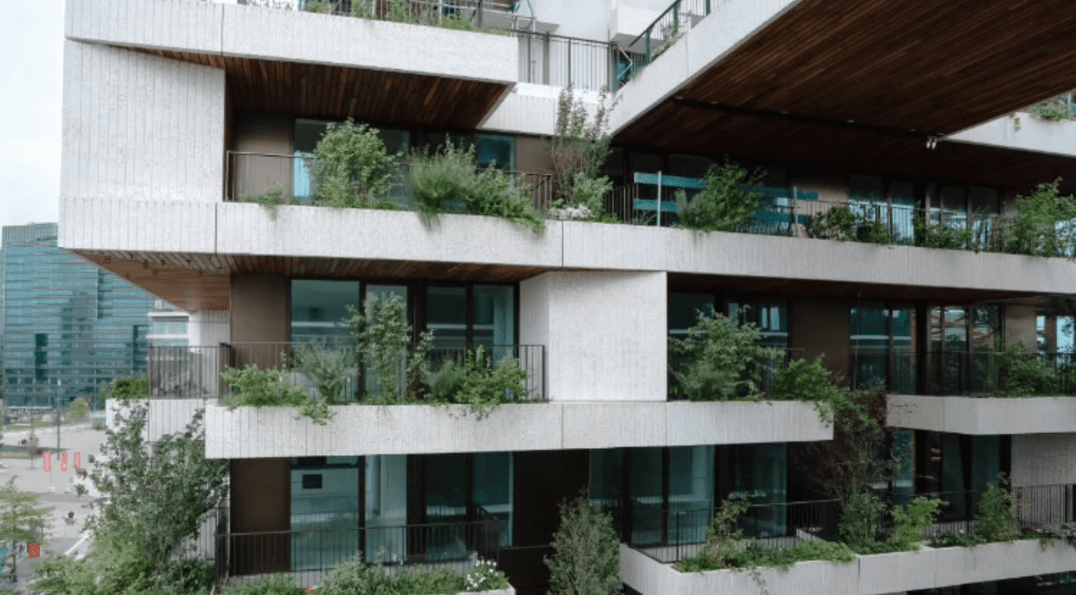 Complexul rezidențial Wonderwoods din Utrecht, unde cerșetori români dorm în apartamente nefinisate