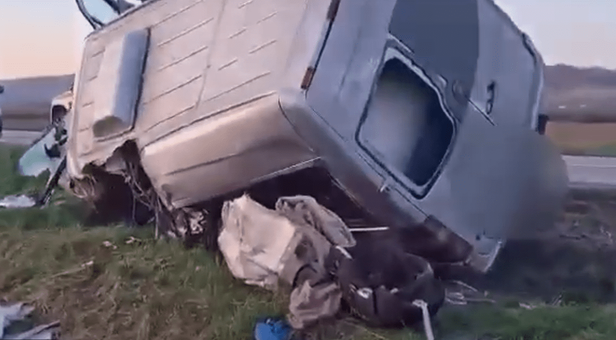 Accident soldat cu 3 morți în județul Cluj. FOTO: Captură video.