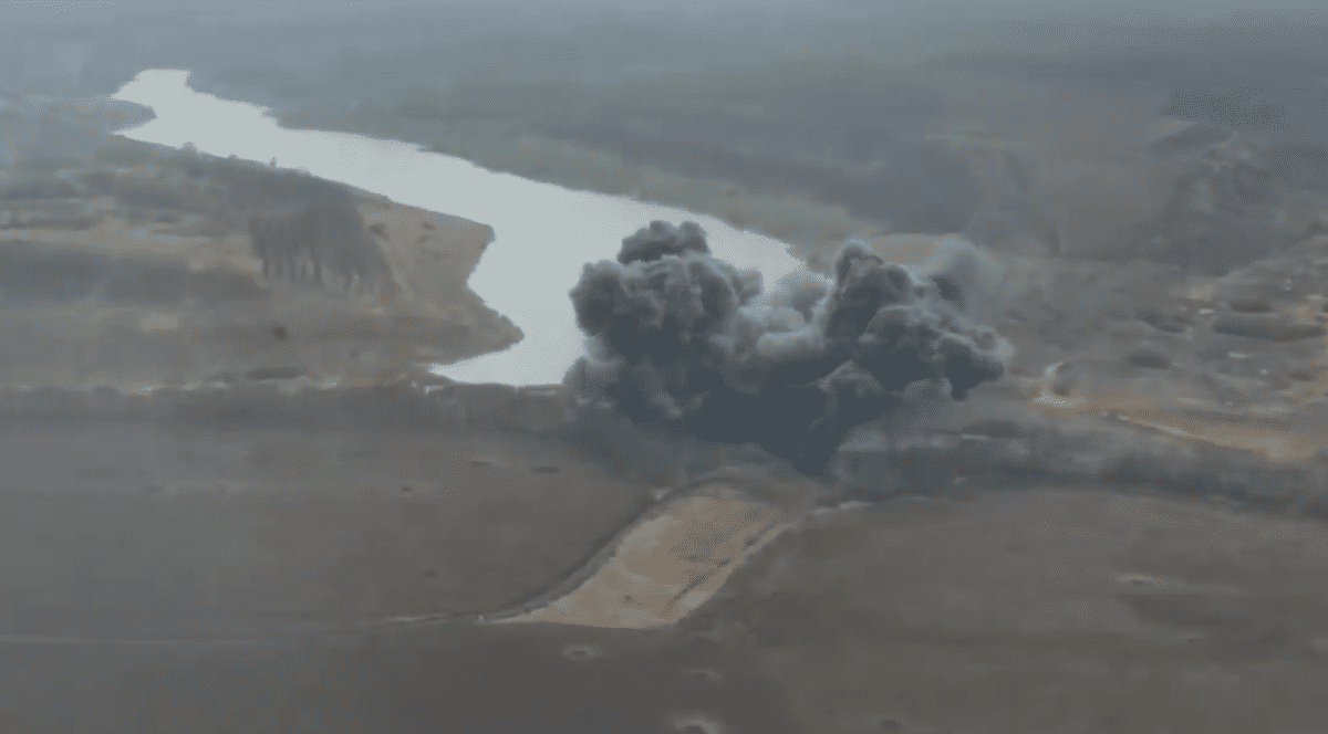 Rușii și-au bombardat propriul baraj laa Belgorod. FOTO: Captură video.