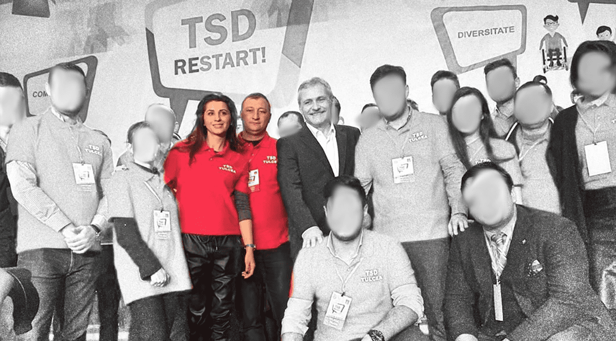 Radu Alexe și Mirela Furtună în anul 2015 la un eveniment TSD Tulcea alături de Liviu Dragnea