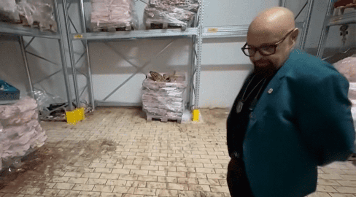 Cristian Popescu Piedone în inspecția la un abator din Popești Leordeni