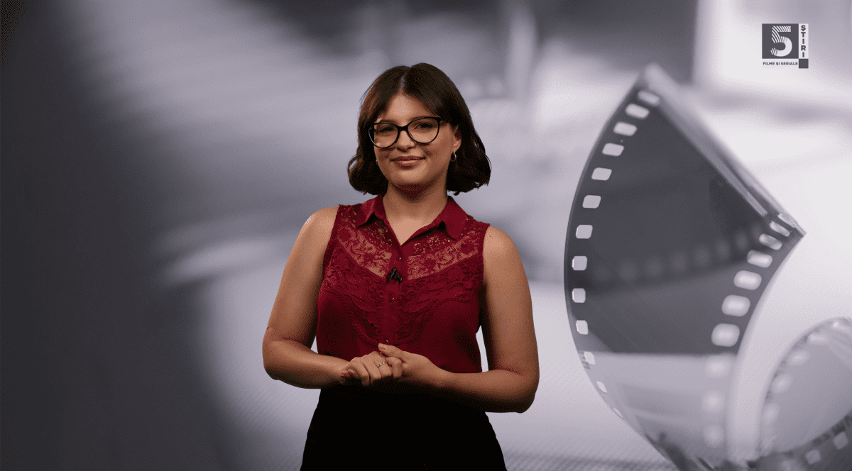 Adelina Duinea, prezentatoarea emisiunii 5 știri filme și seriale, ediția din 24 iulie.