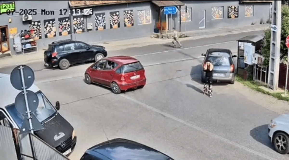 Accident în județul Cluj. Foto Captură video