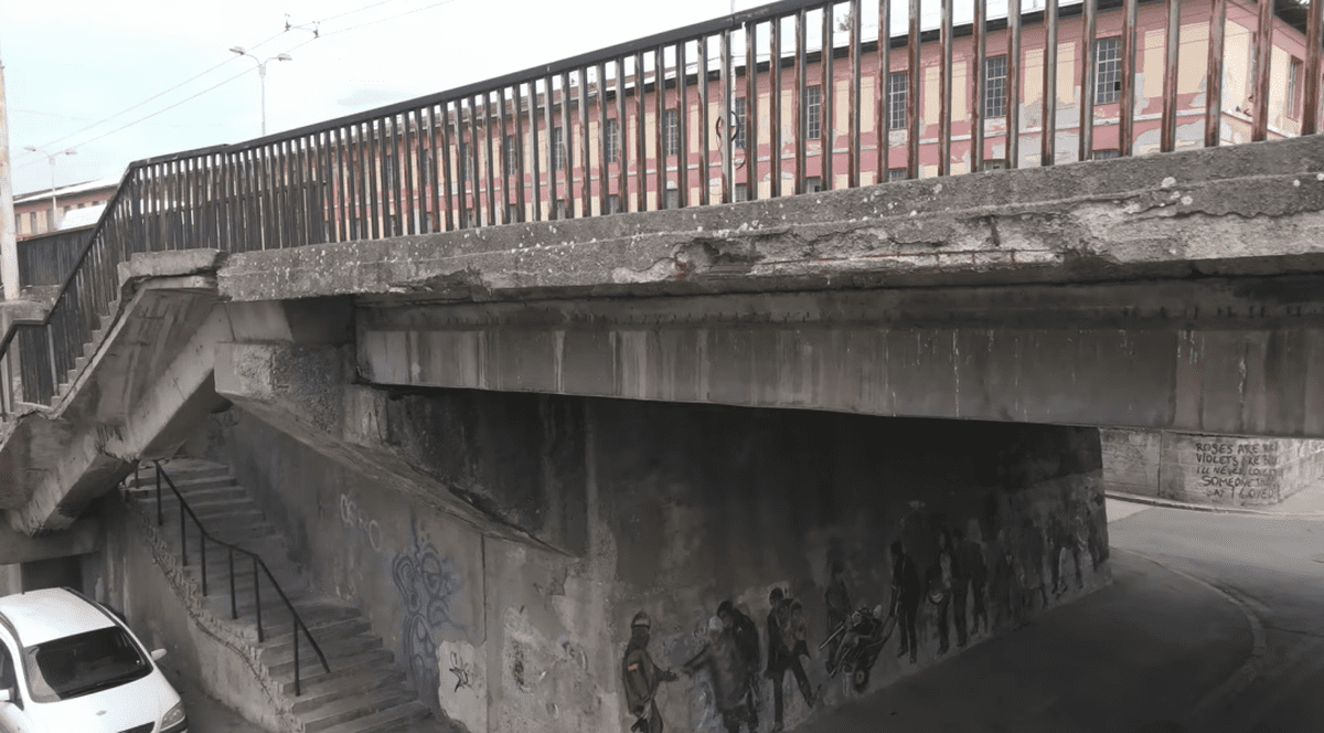 Podul Muncii din Timișoara, în 2024.