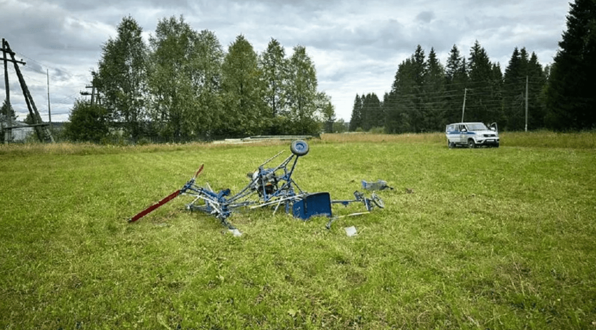 un elicopter realizat de un om de 88 de ani, prăbușit în Rusia