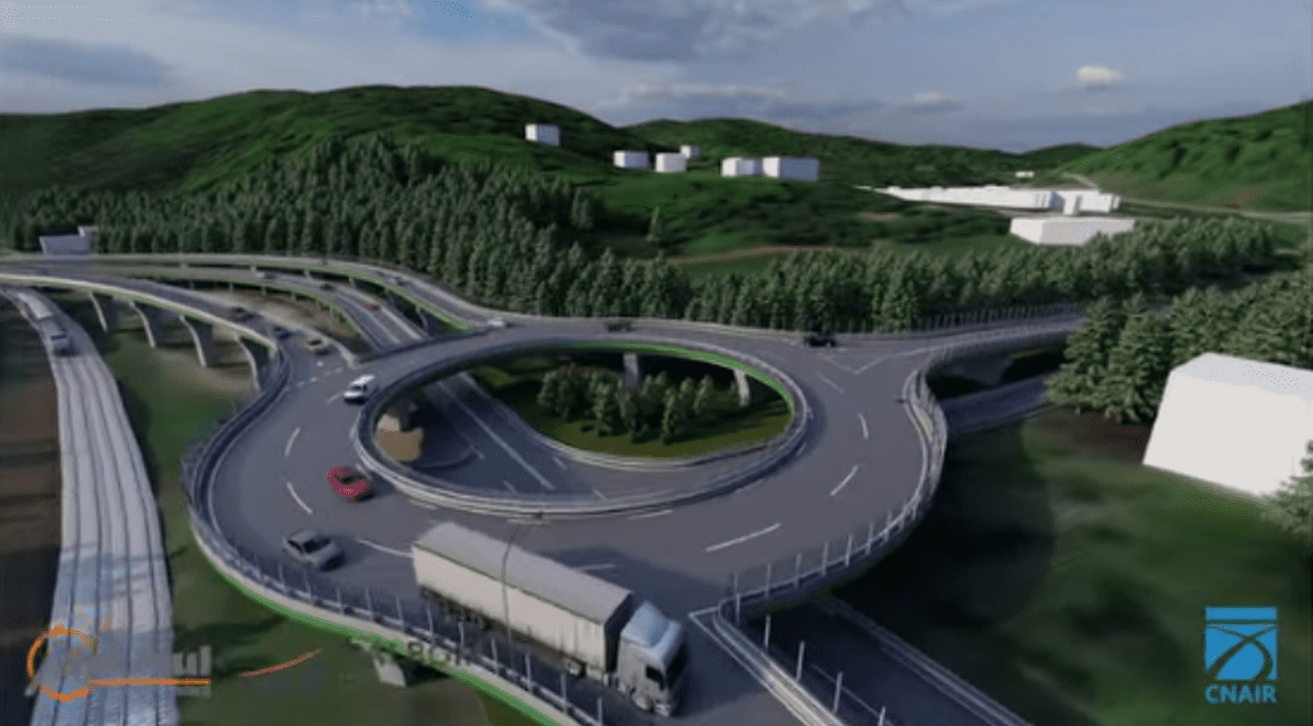 Pasajul rutier în zona Predeal