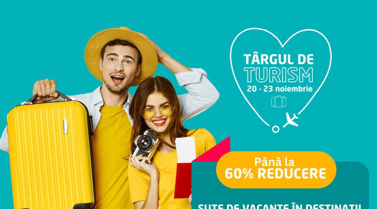 Targul de tursim 20-23 noiembrie. Pana la 60% reducere. Sute de vacante in destinatii din intreaga lume