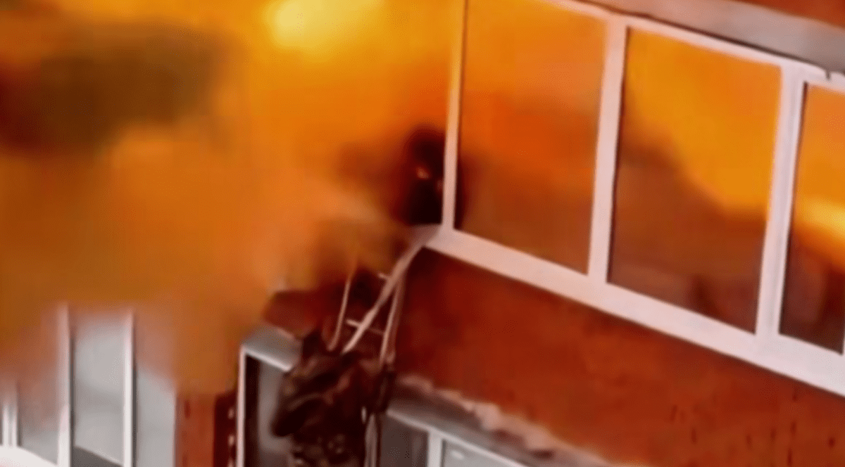 Momentul exploziei devastatoare. Foto Captură video