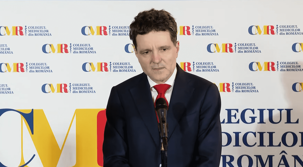Nicușor Dan, declarații la Colegiul Medicilor