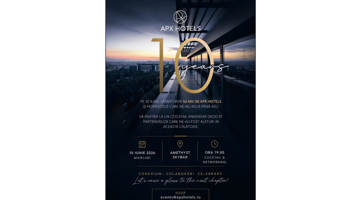 APX Hotels – 10 ani de dezvoltare în hospitalityul contemporan românesc