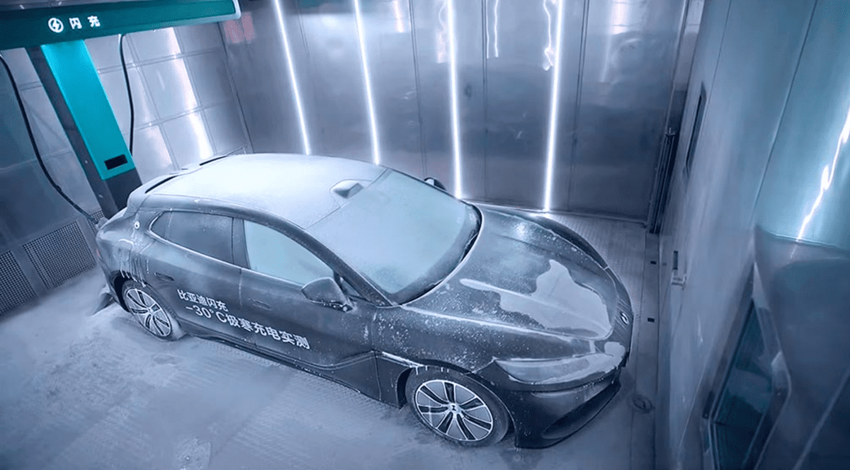 BYD a pus o mașină electrică la -30°C