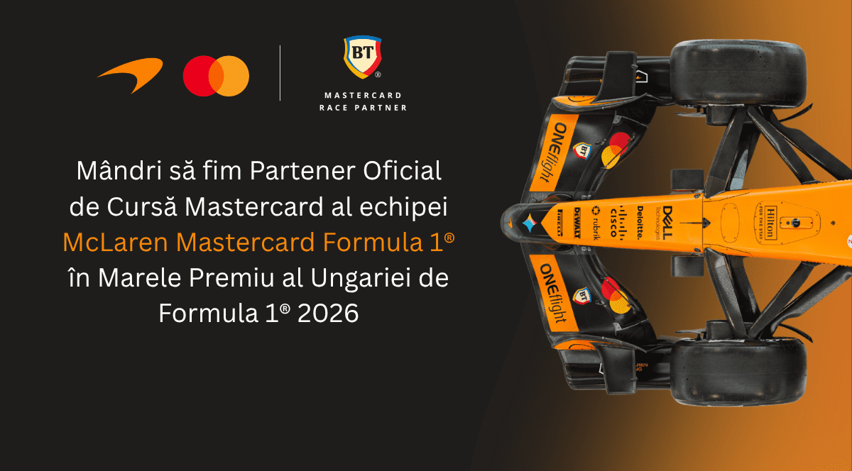 Hungaroring, cursa de Formula 1 pe care fanii români o simt cel mai aproape. În acest an, BT va fi prezentă pe monopostul McLaren Mastercard Formula 1®