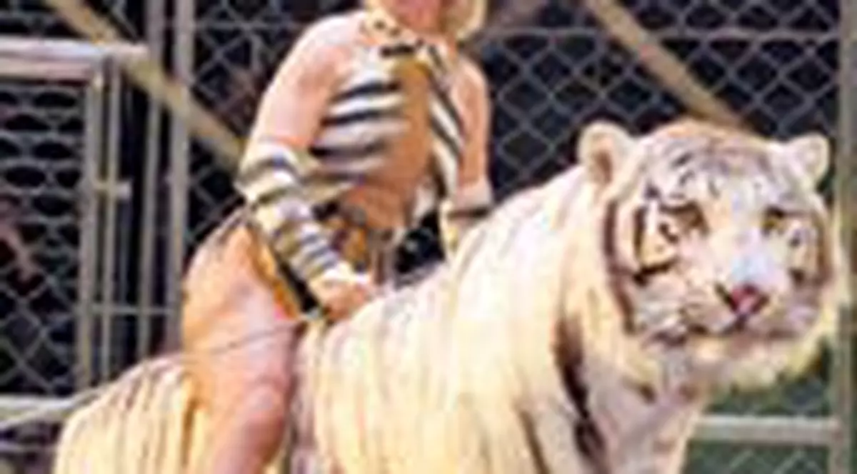 Inchisa in arena cu 11 tigri 