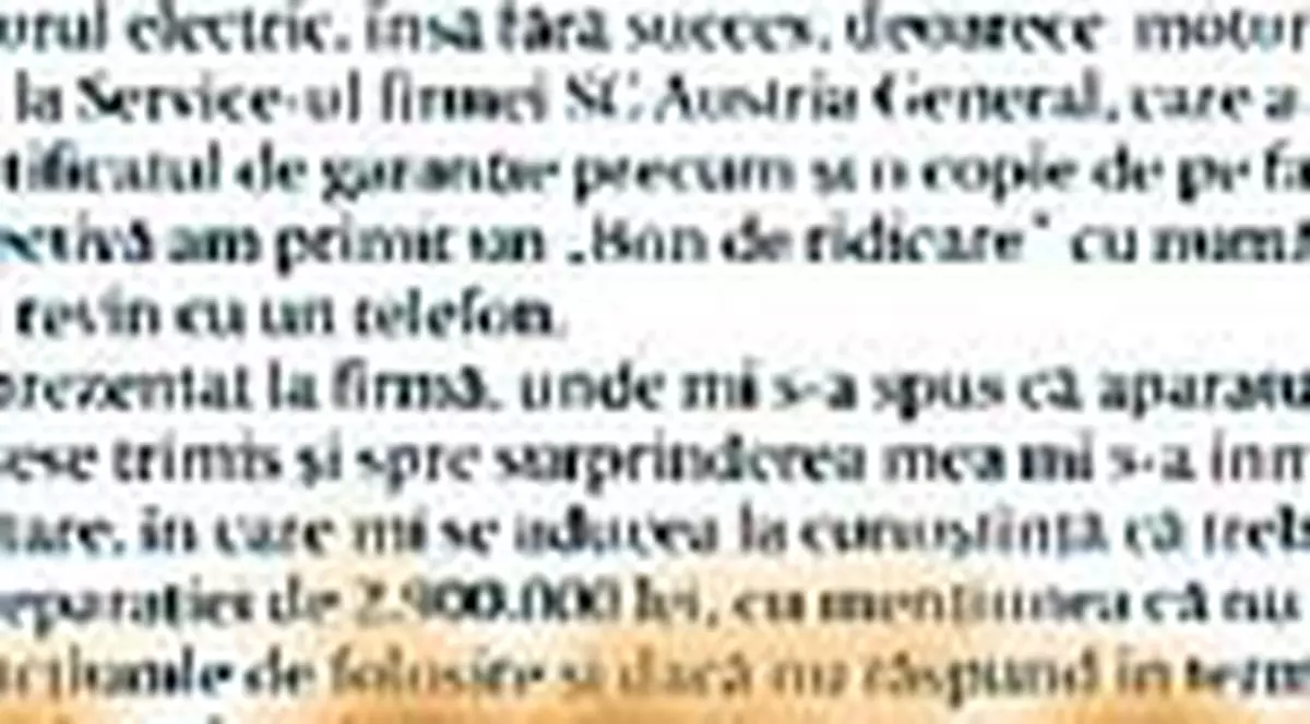 'Mi-au cerut sa platesc reparatia  produsului aflat in garantie'