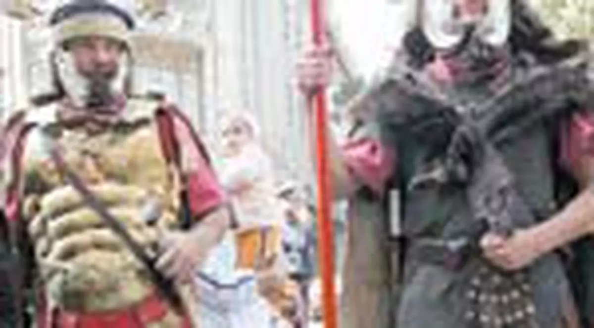 Soldati romani pe strazile Capitalei