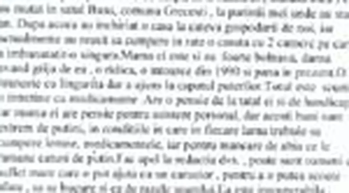 Tot ce isi doreste Aneta este un carucior cu rotile