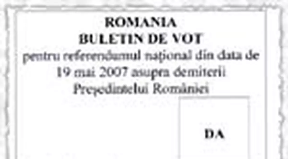  Asa  arata buletinul de vot