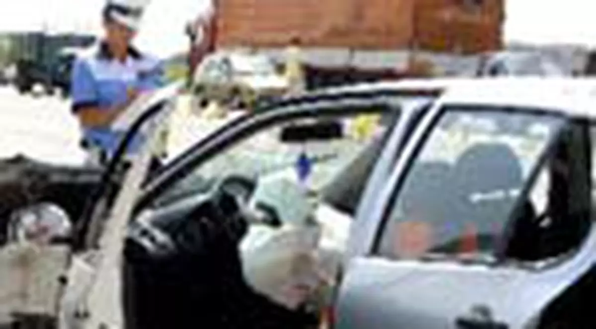 Salvare lovita in intersectie