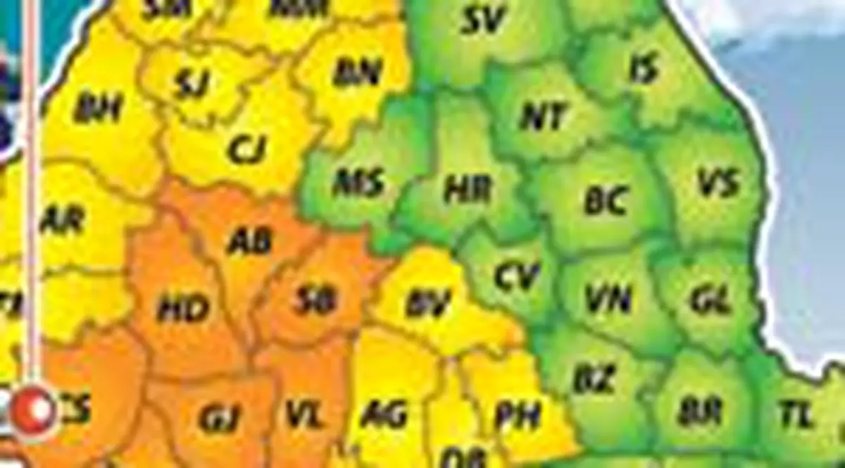 Pericol de inundatii in vestul Romaniei