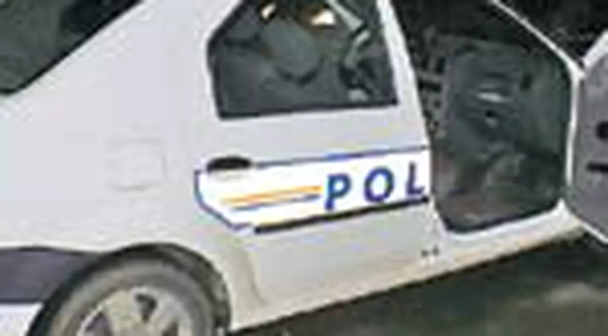Politisti hacuiti in masina