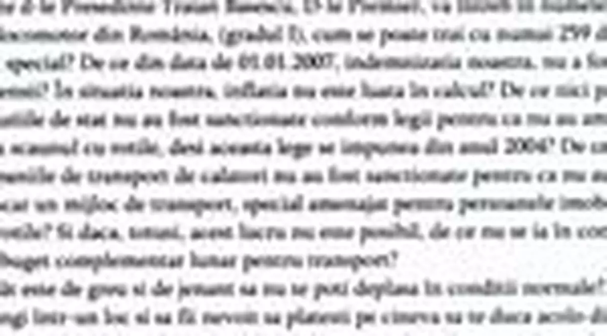 'Cum se poate trai cu numai 259 de lei pe luna?'