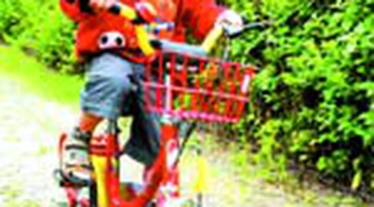 'Fetita mea a cazut de pe bicicleta'