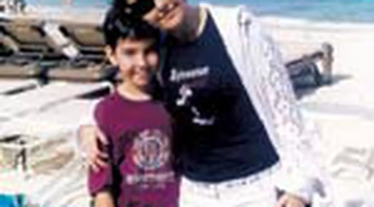 Manuela Fedorca, la plaja in Bahamas